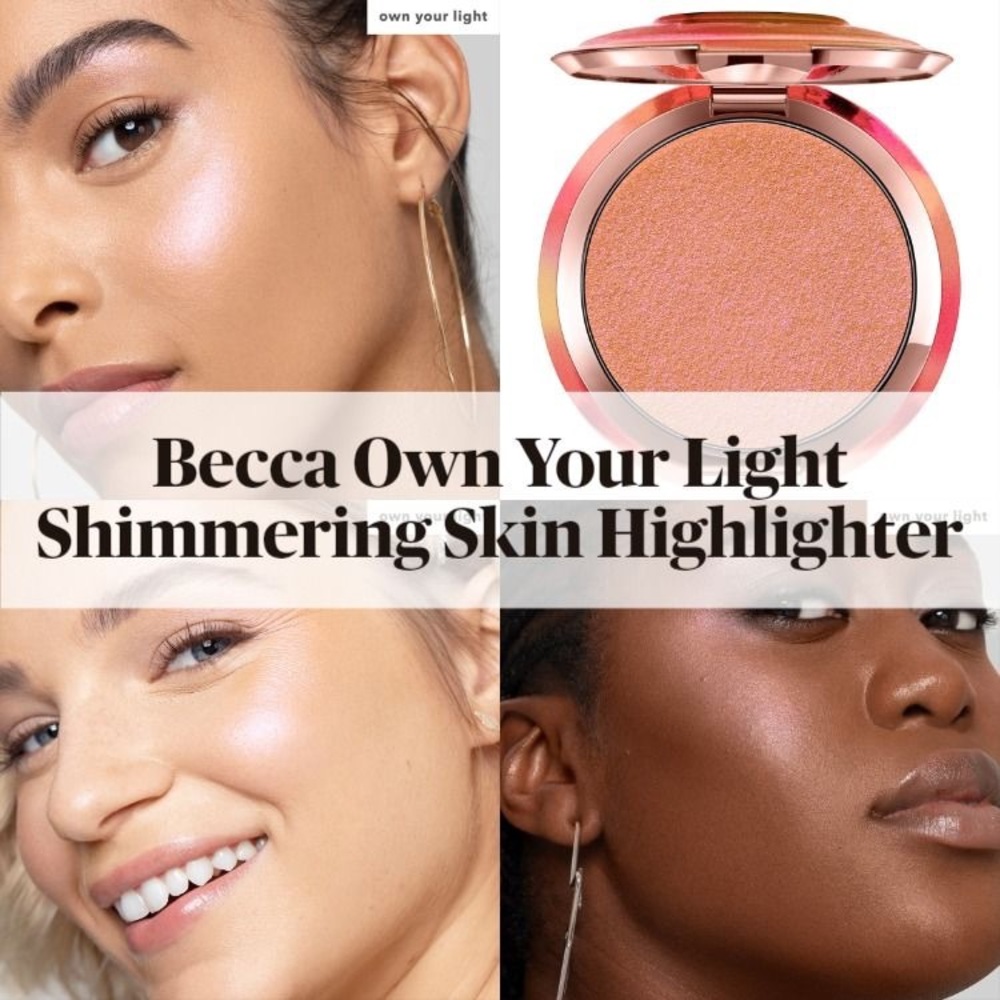 BECCA COSMETICS PRESSED SHIMMERING SKIN PERFECTER - OWN YOUR LIFHT - BRAND NEW - Picture 4 of 11